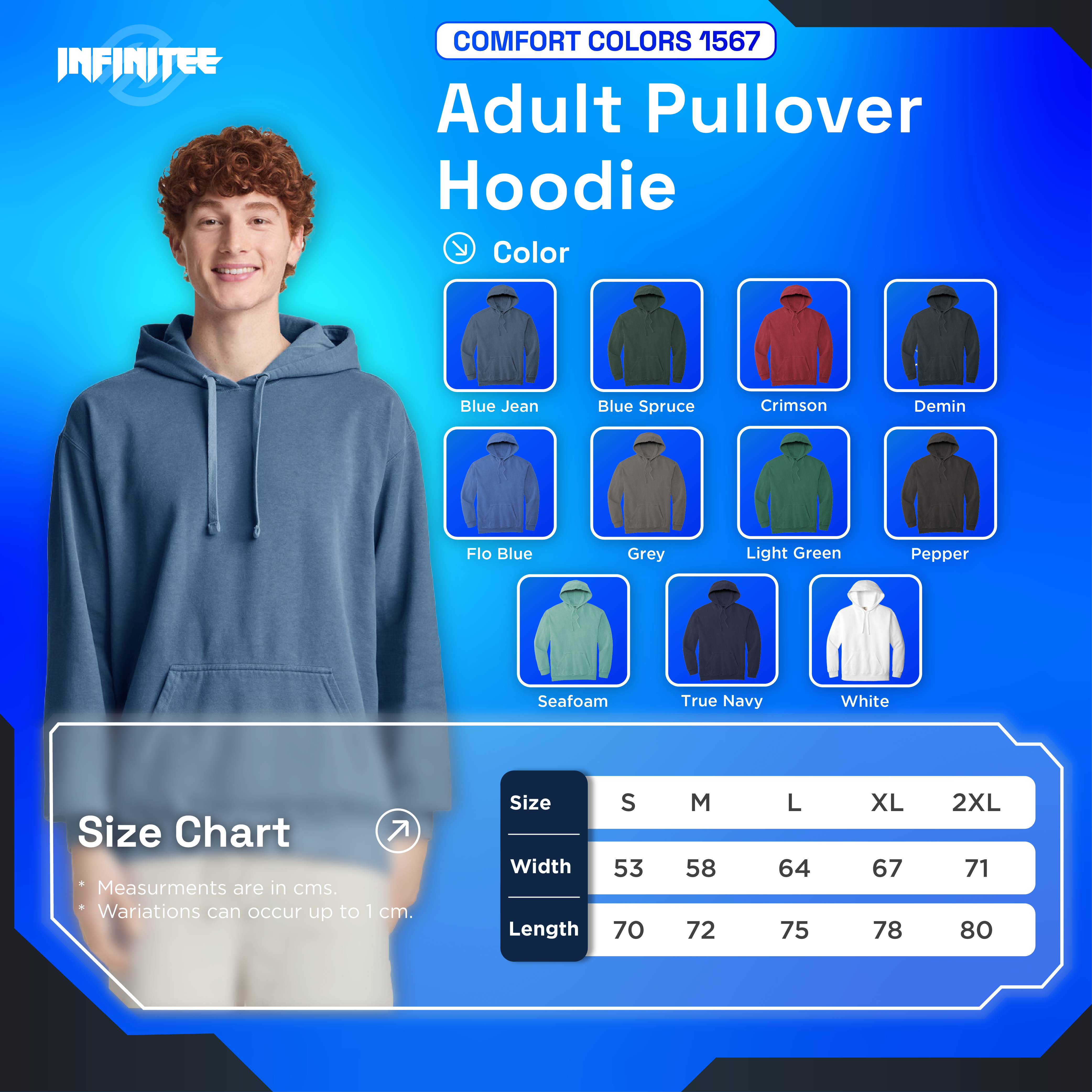 Custom Printing Hoodie Comfort Colors® 1567