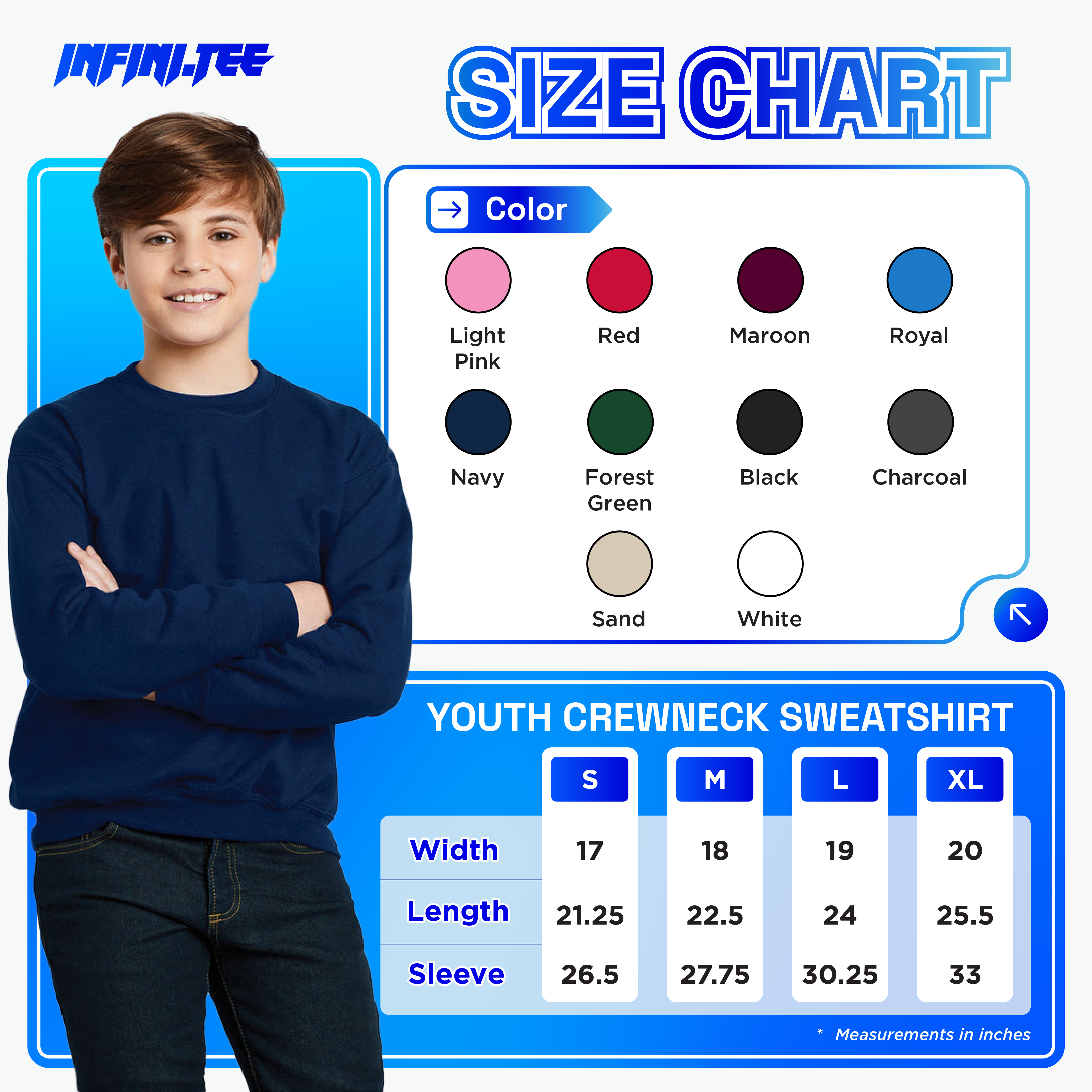 Custom Emb -Sweatshirts Kids