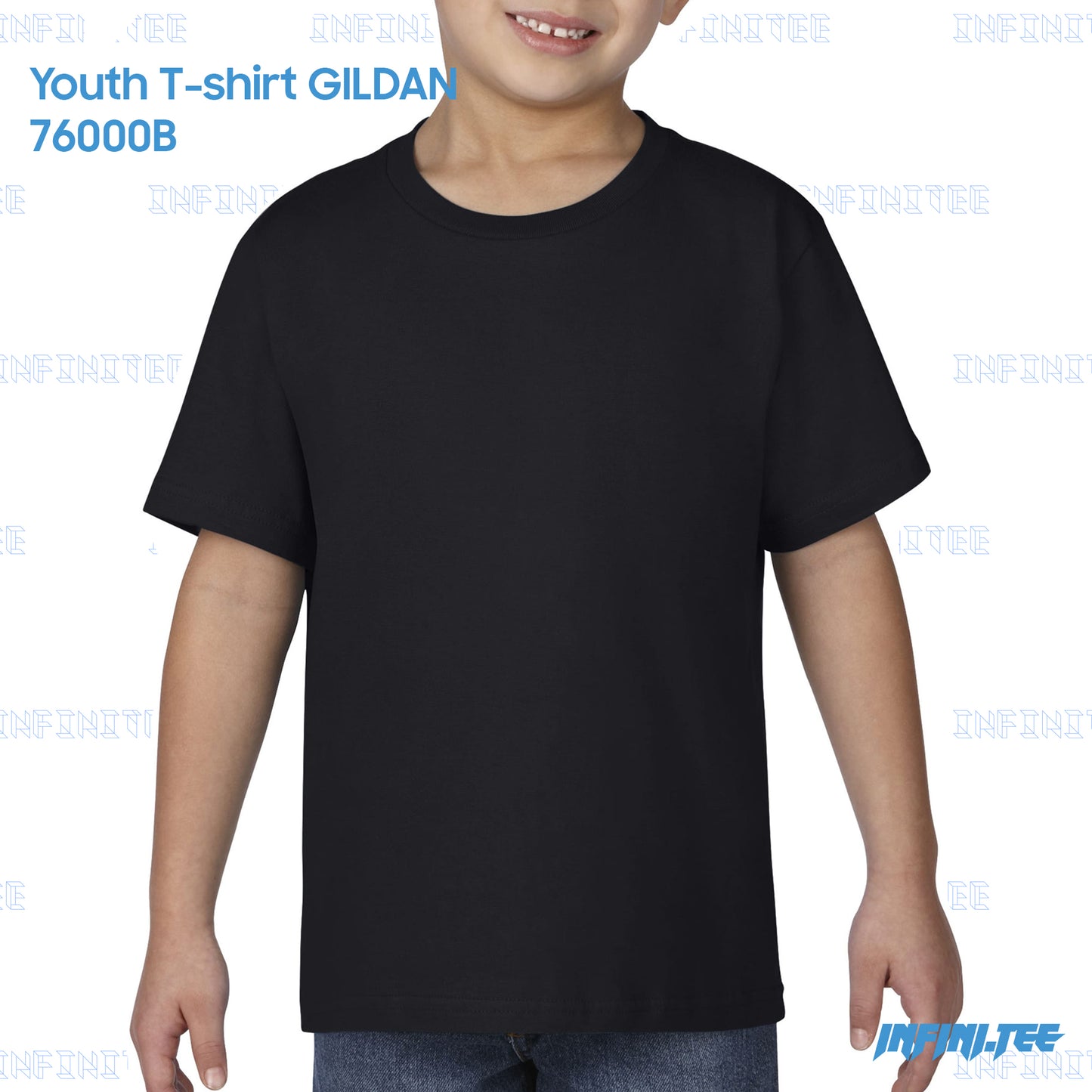 Youth T-shirt 76000B GILDAN - BLACK