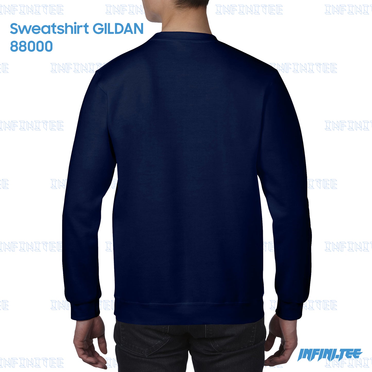 SWEATER 88000 GILDAN - NAVY