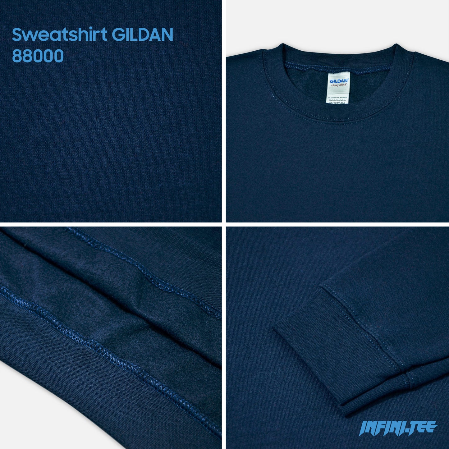 SWEATER 88000 GILDAN - NAVY