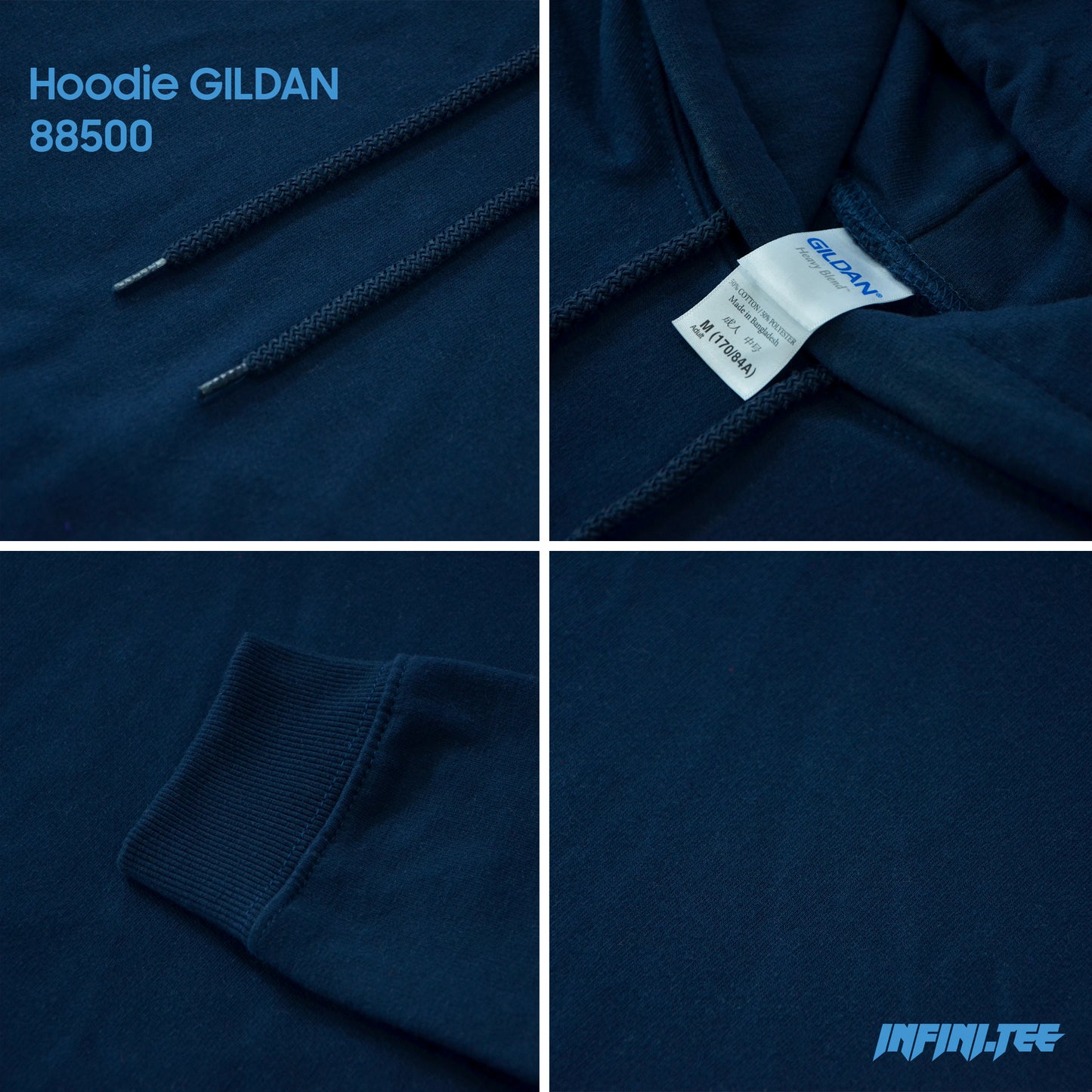 HOODIE 88500 GILDAN - NAVY