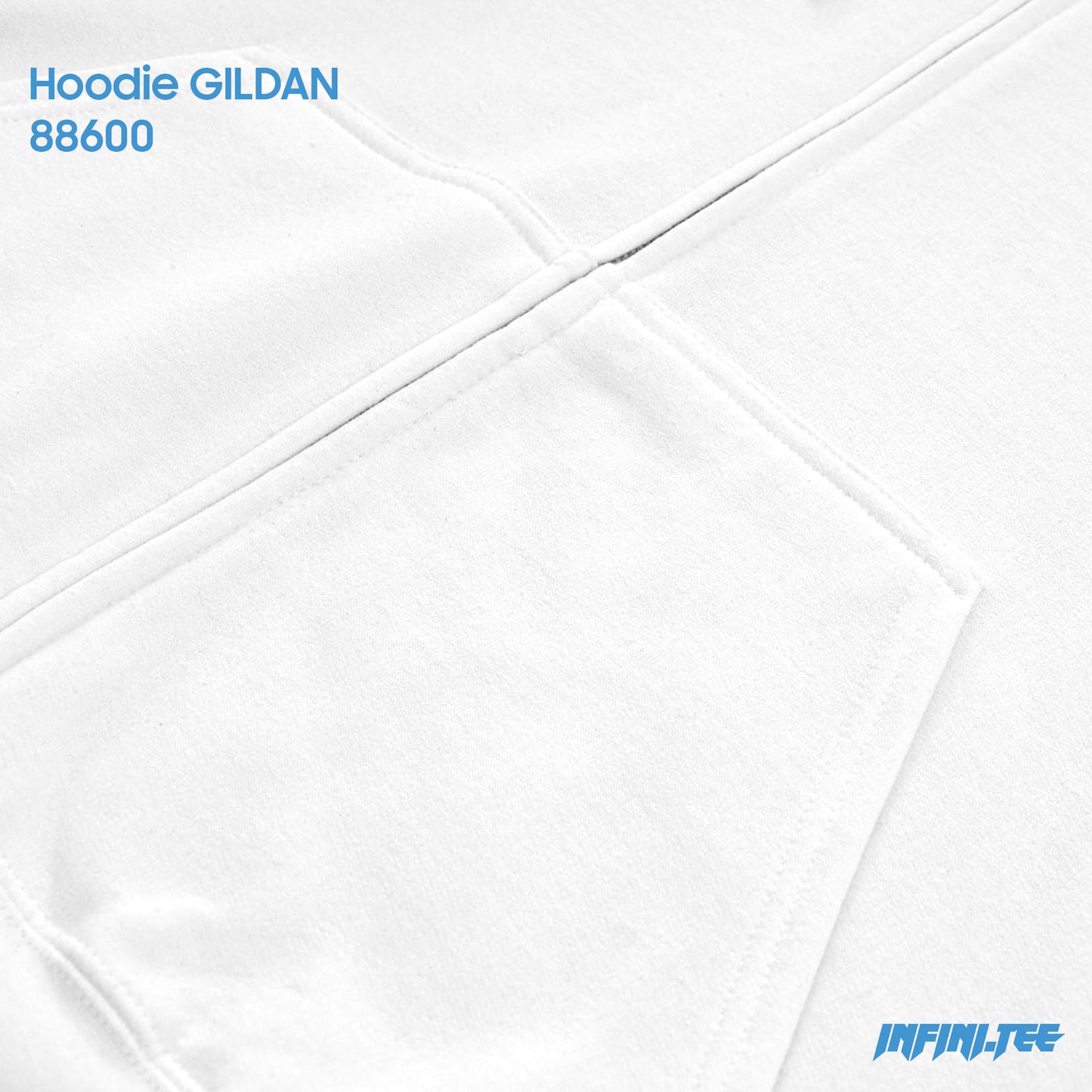 HOODIE 88600 GILDAN - WHITE