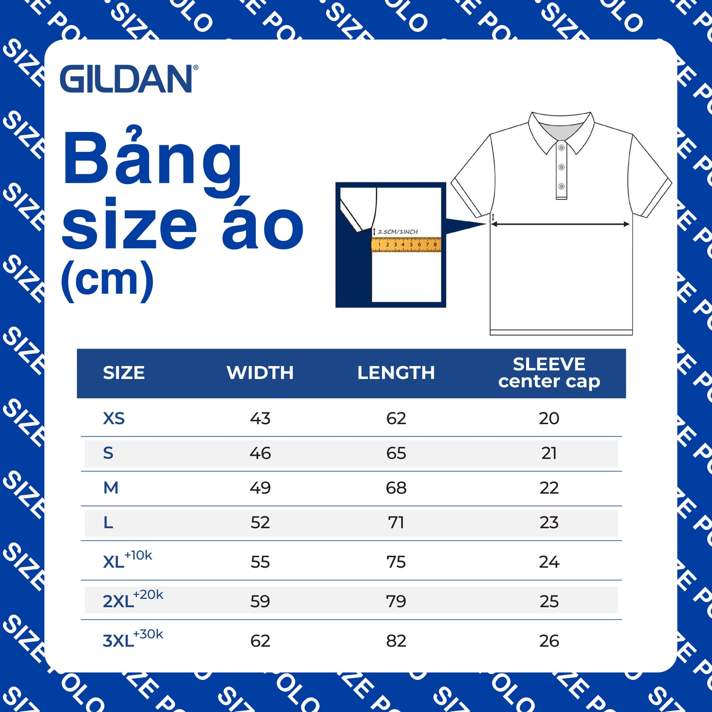 Polo Design - Gildan 95800