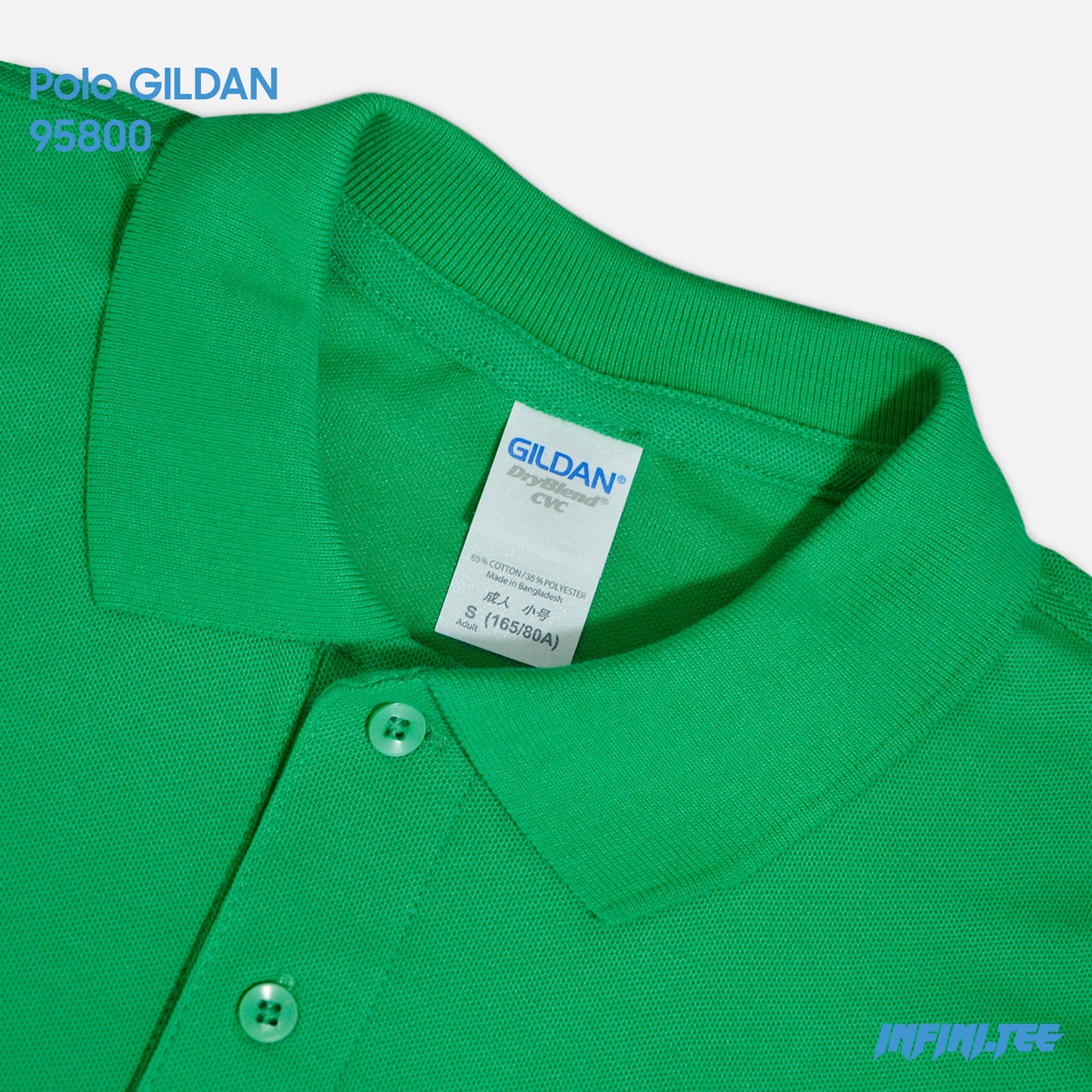POLO 95800 GILDAN - IRISH GREEN