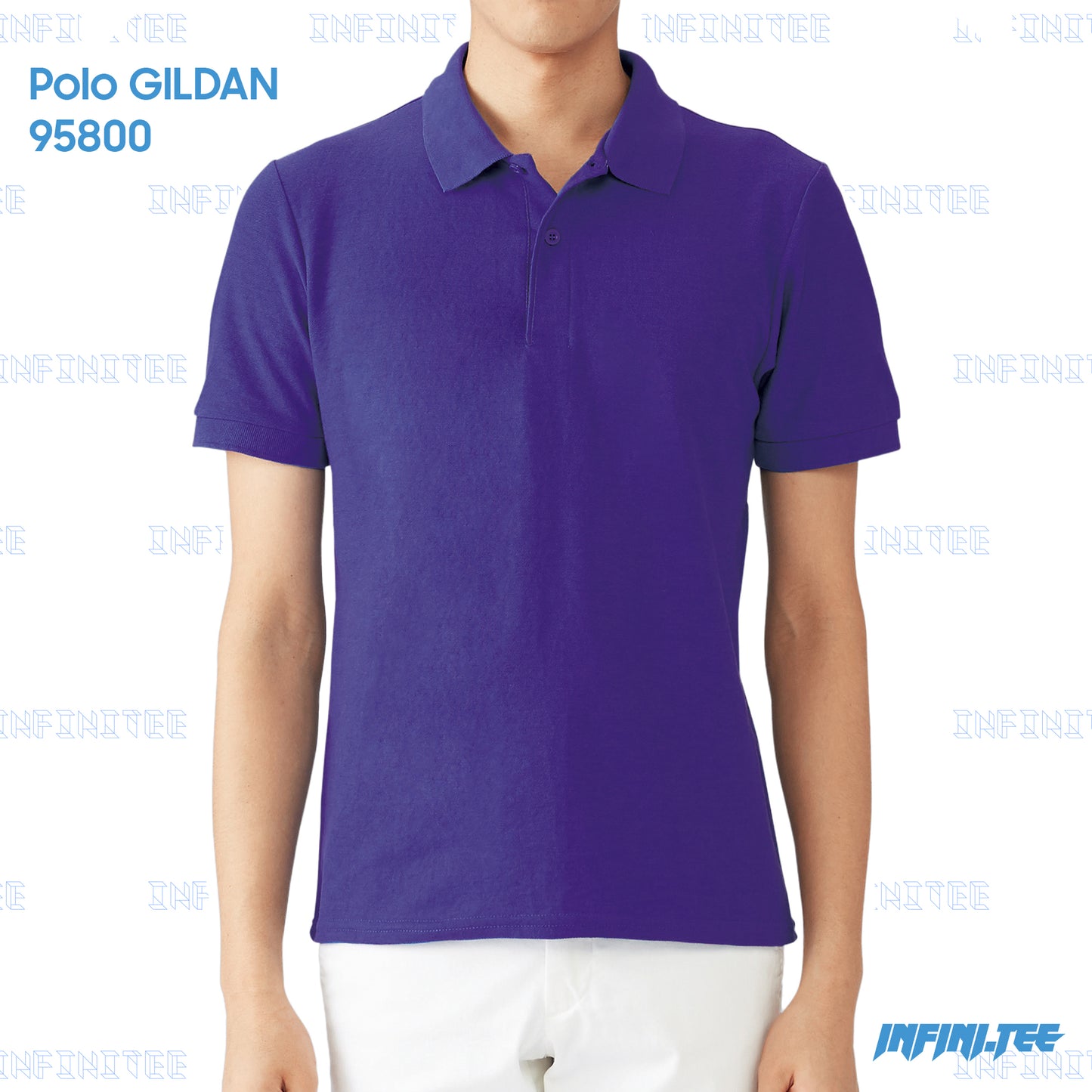 POLO 95800 GILDAN - PURPLE