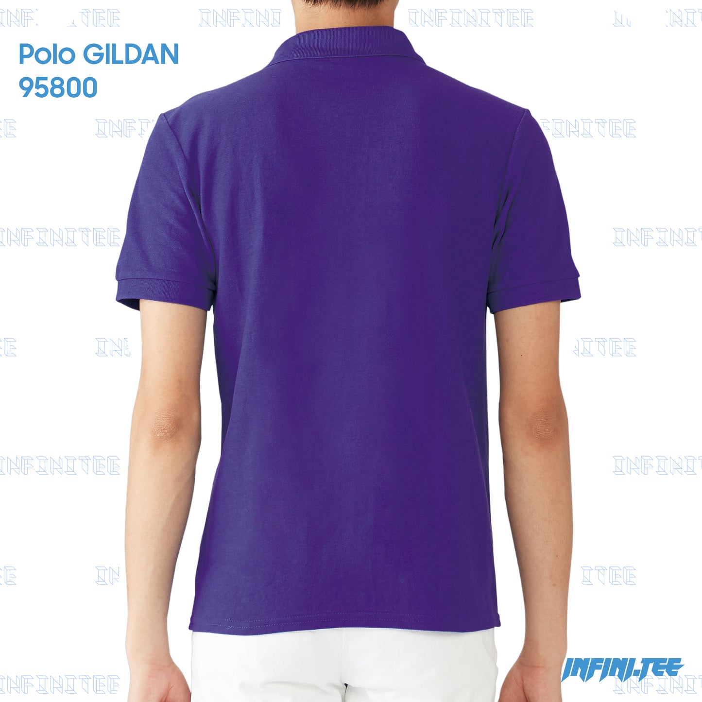 POLO 95800 GILDAN - PURPLE