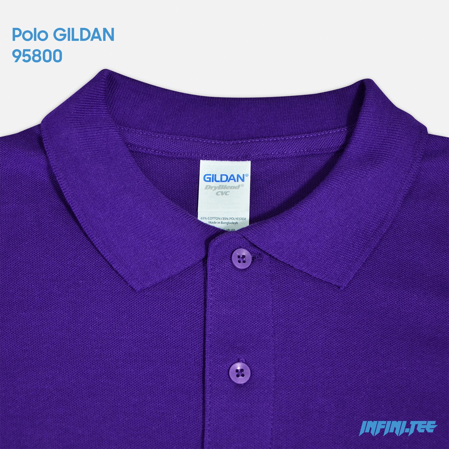 POLO 95800 GILDAN - PURPLE