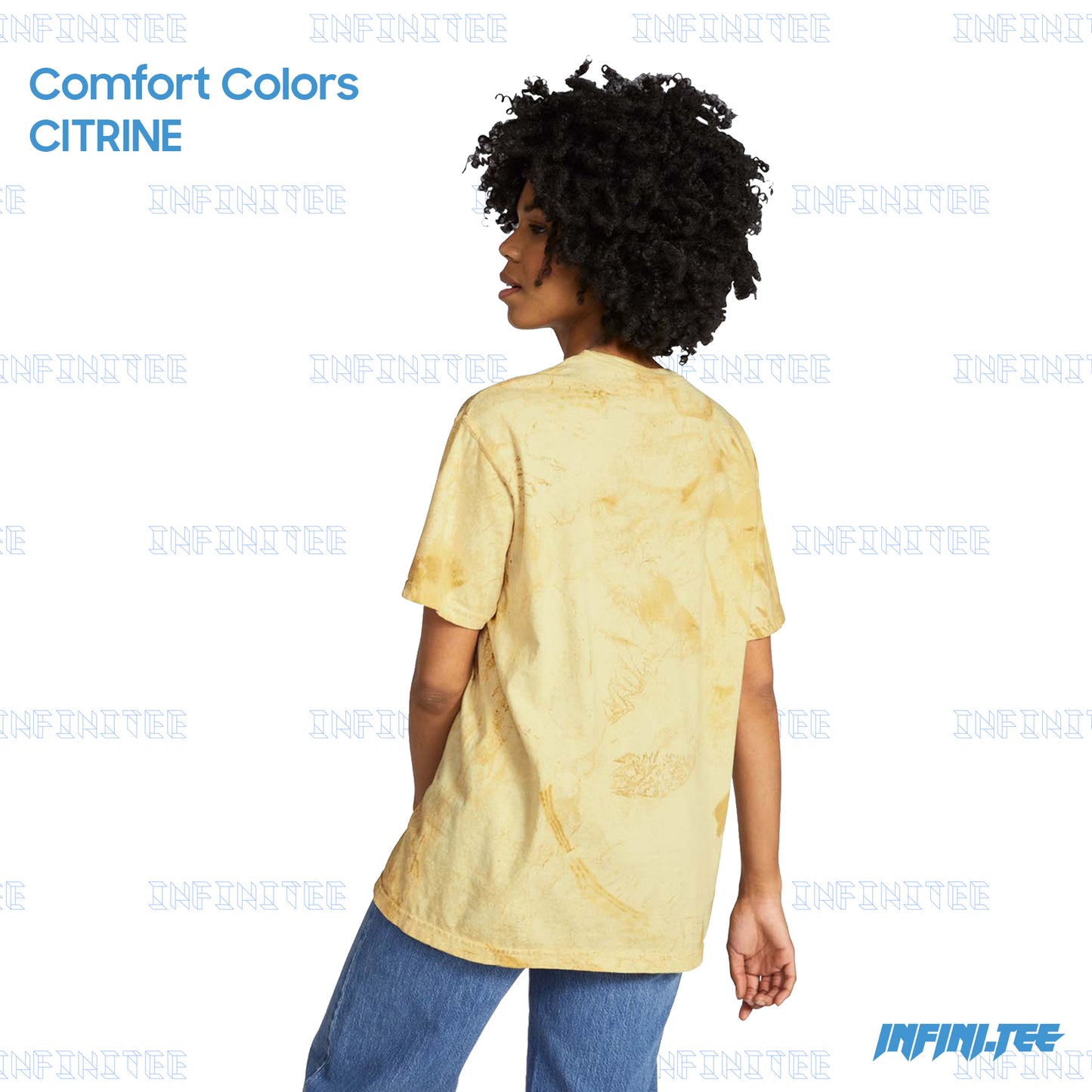 Áo loang Tie-dye 100% US Cotton - CITRINE