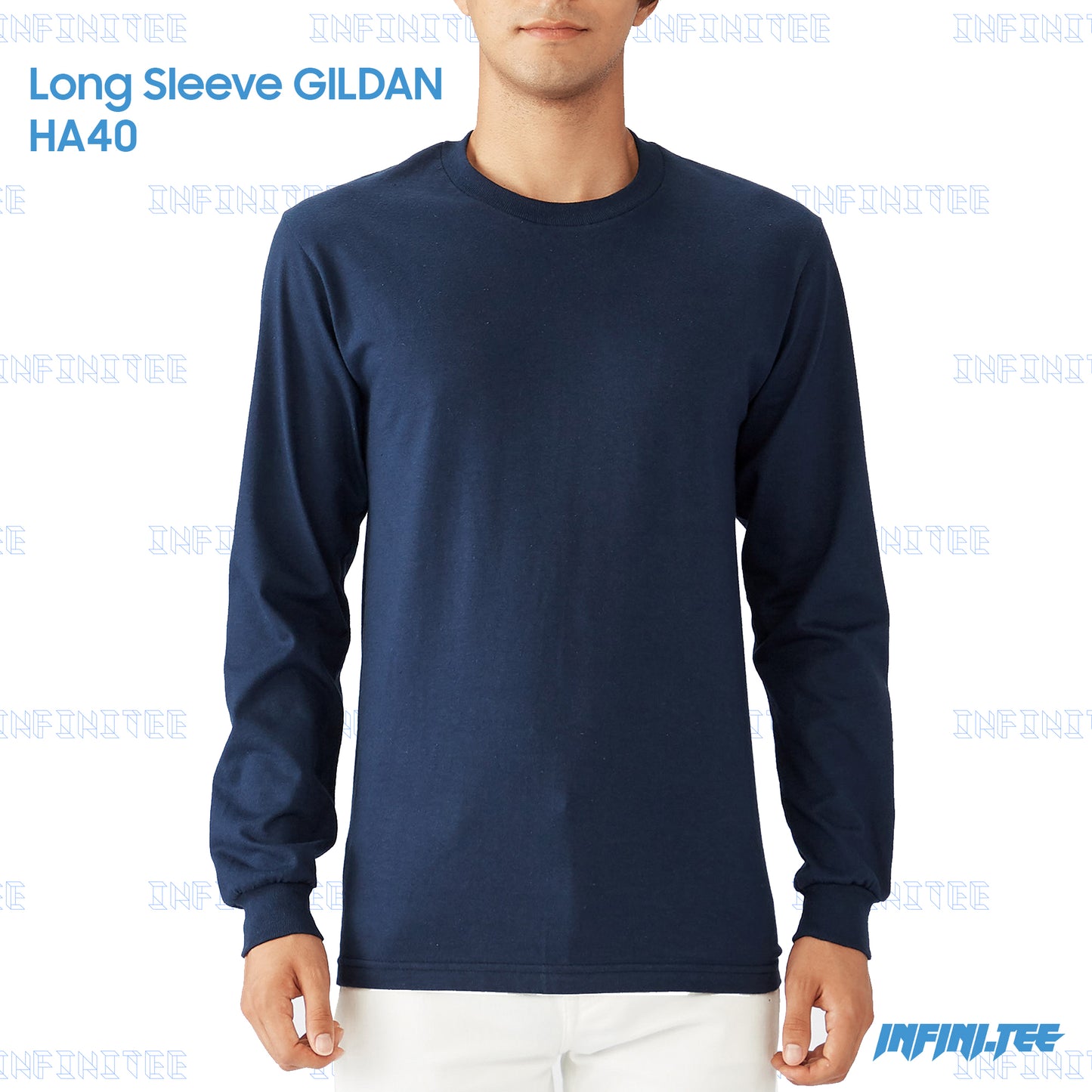 LONG SLEEVE HA40 GILDAN - NAVY