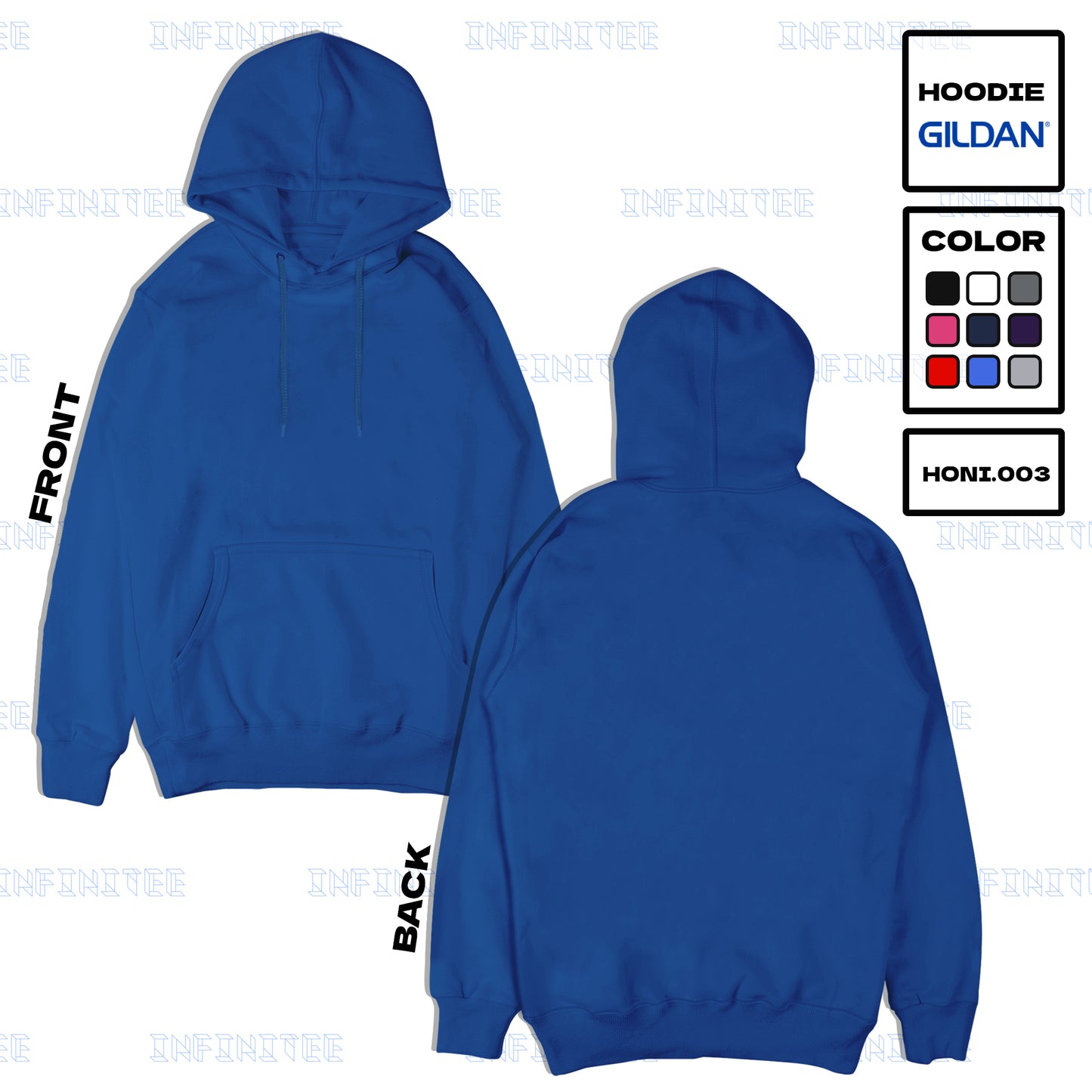 HOODIE 88500 GILDAN - ROYAL