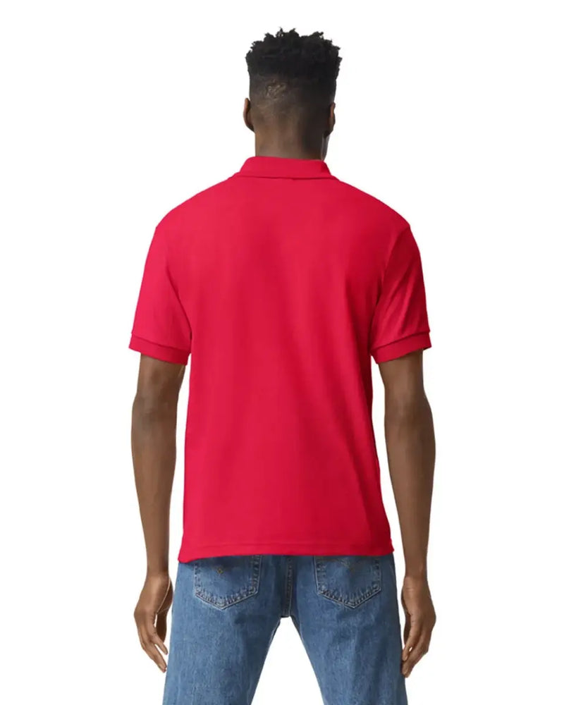 Eco Polo Red, 100% Cotton, form Unisex
