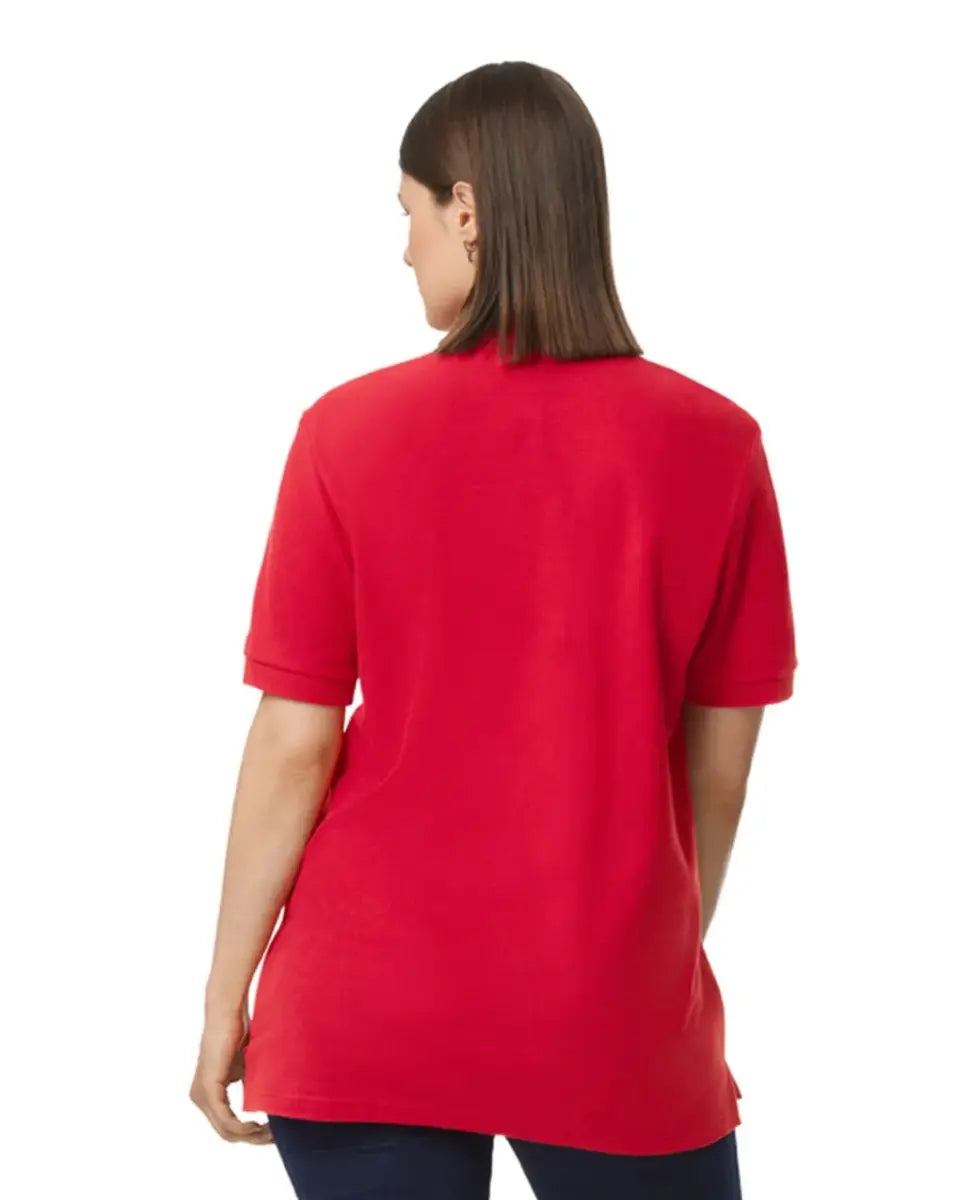 Eco Polo Red, 100% Cotton, form Unisex