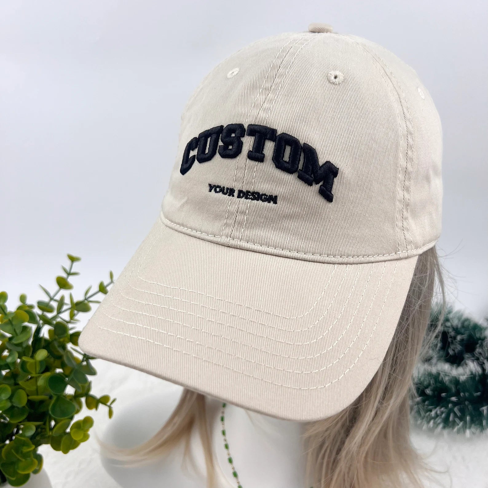 Custom 3D Text Embroidered Cap