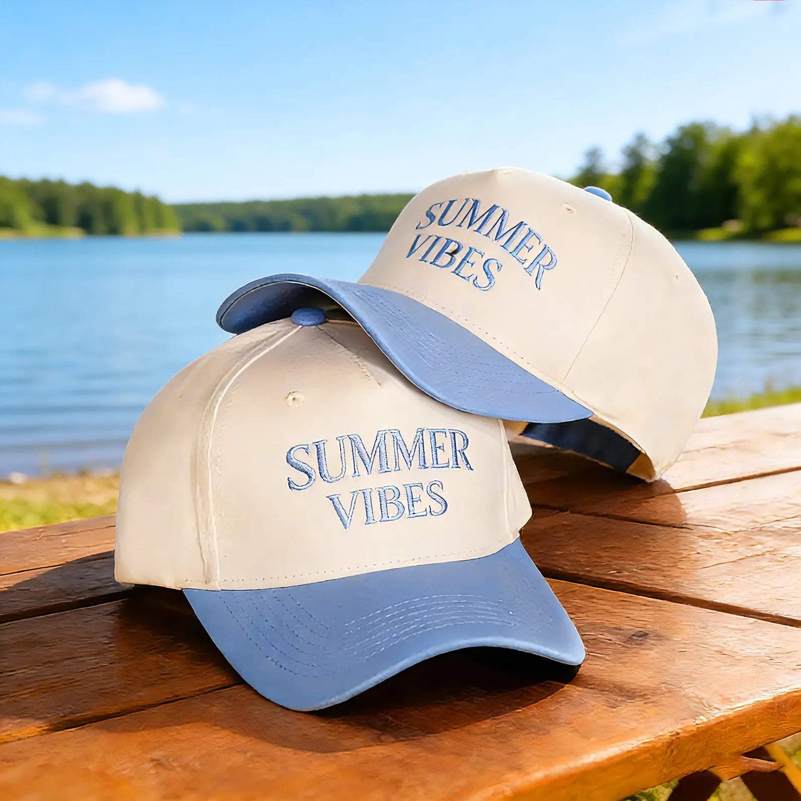 Unisex Blank Two Tone Trucker Cap