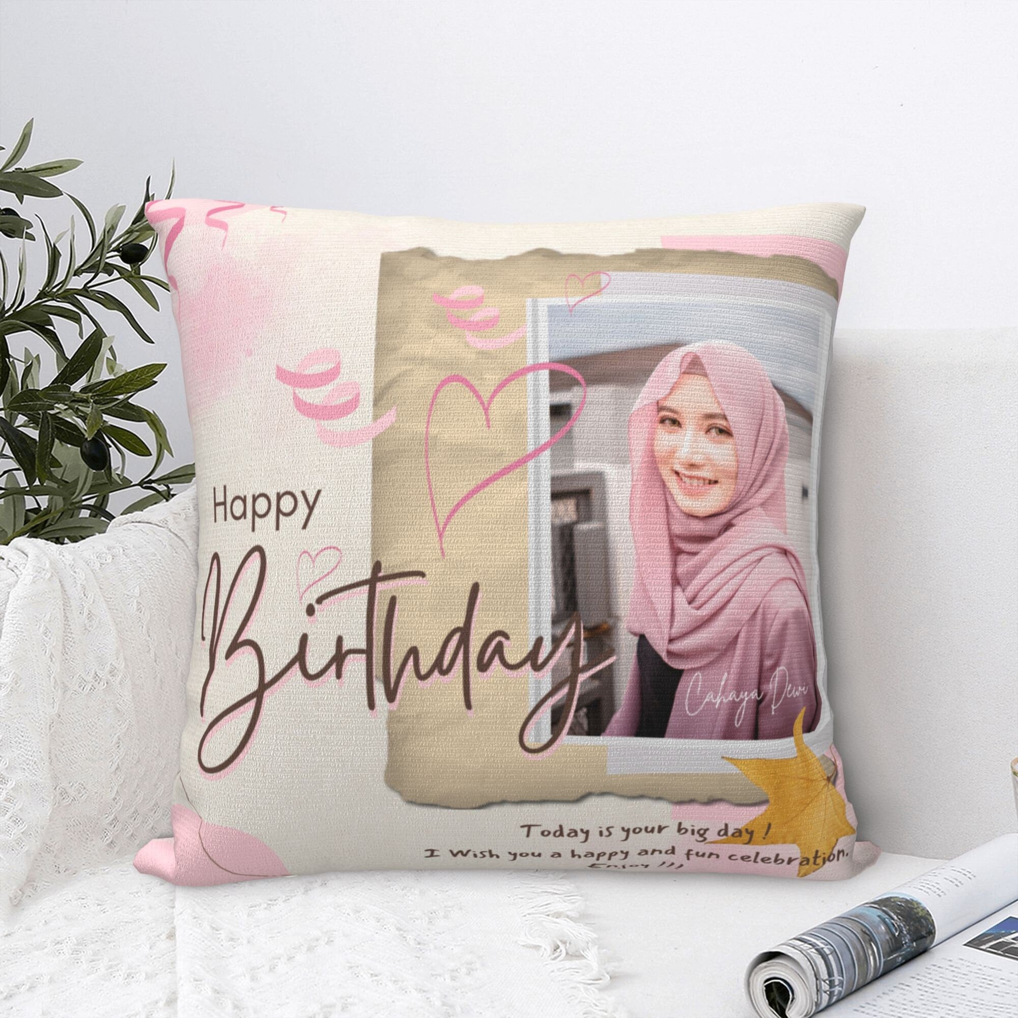Pillow Template Birthday - PTP16