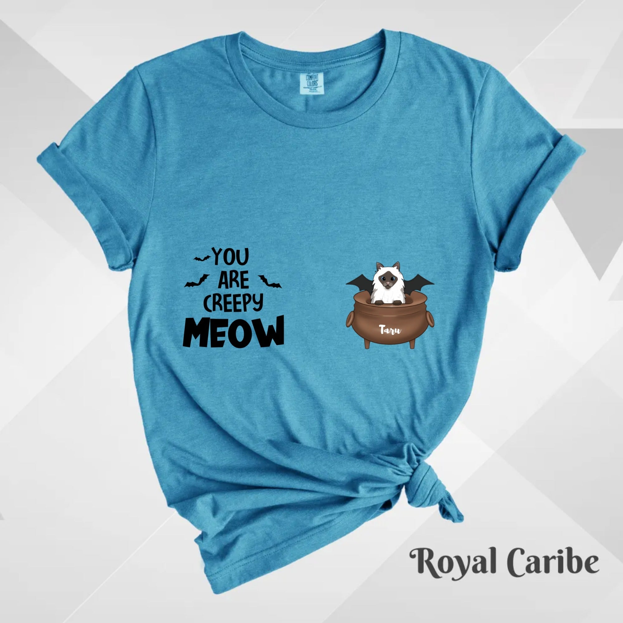 Custom T-Shirt, Comfort Colors® 1717 - MUG_You Are Creepy Meow