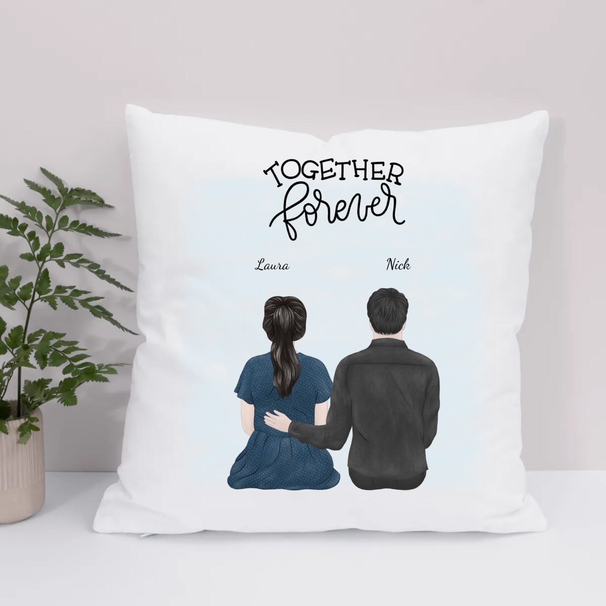 Eco Pillow Custom - Couples / Me & You (Back)