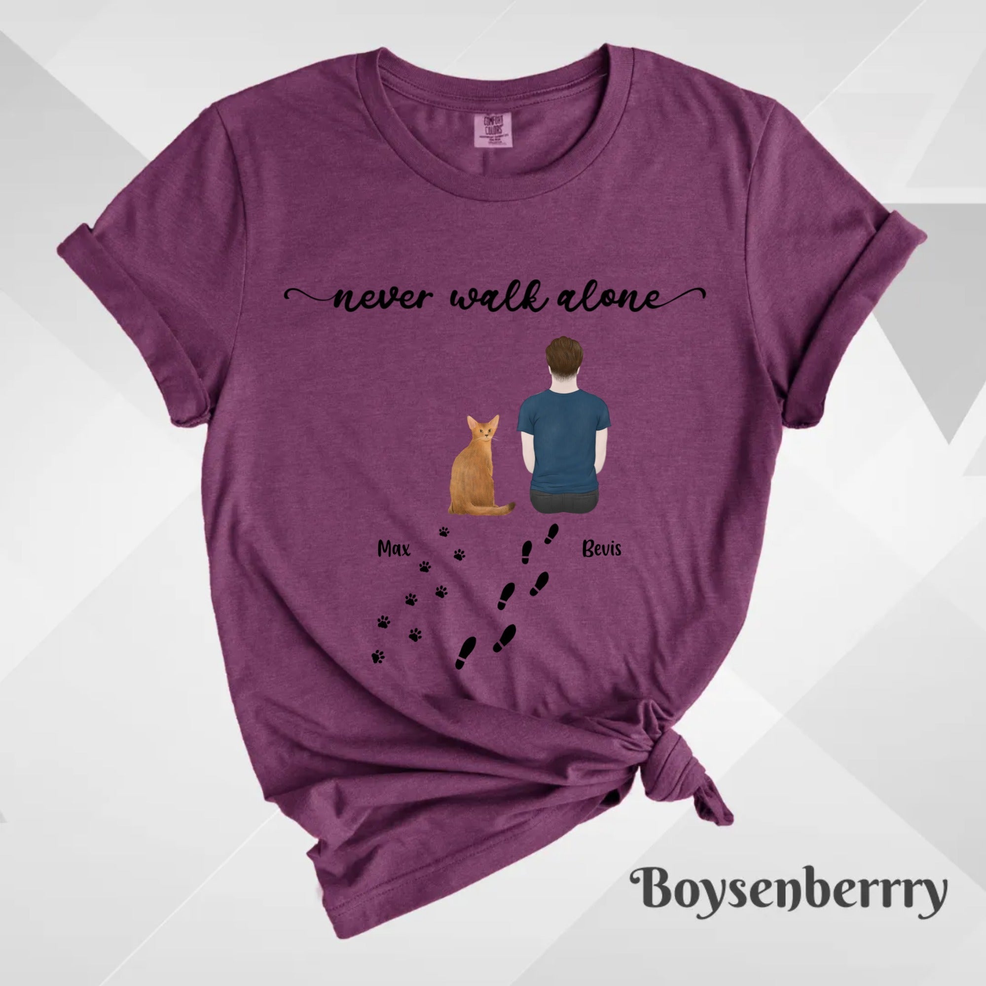 Custom T-Shirt, Comfort Colors® 1717 - Never Walk Alone
