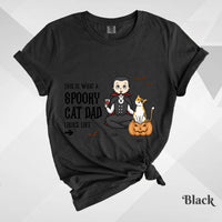 Custom T-Shirt, Comfort Colors® 1717 - This Is What A Spooky Cat Dad Looks Like