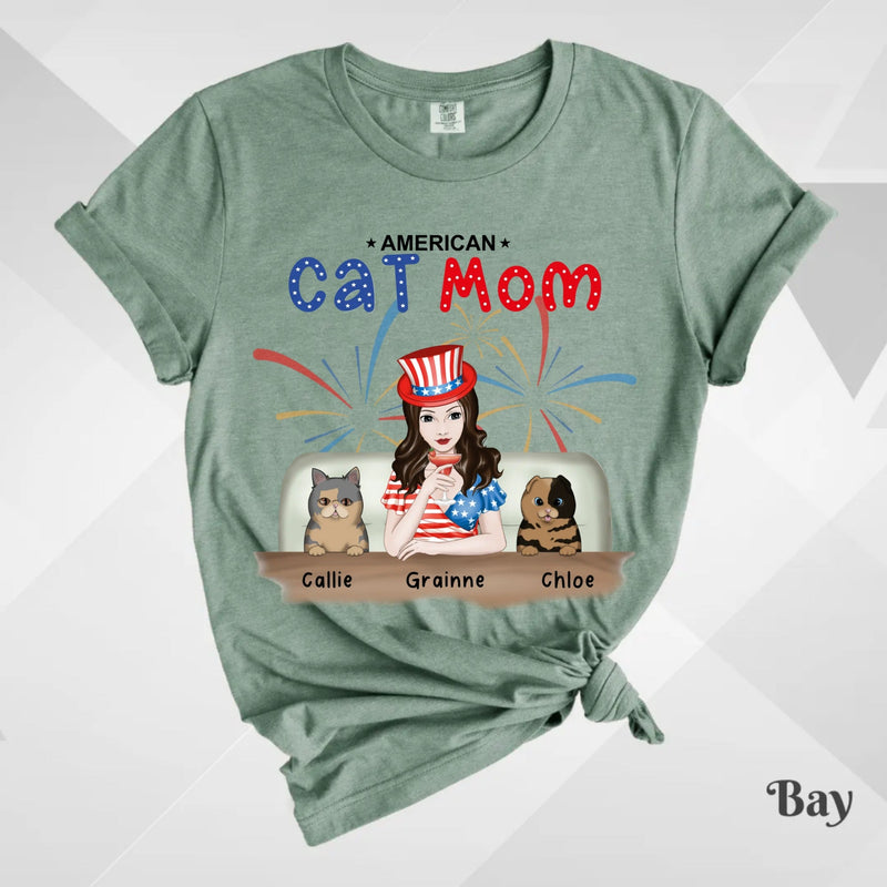 Custom T-Shirt, Comfort Colors® 1717 - American Cat Mon
