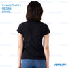 Ladies V-NECK T-shirt 63V00L GILDAN - BLACK