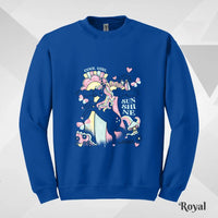 Unicorn Summer Rainbow Girl, Unisex Tee, Oversize copy