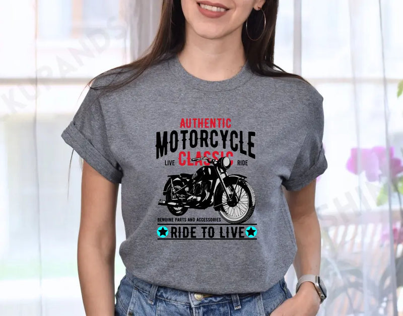 T-Shirt Motobike, Gildan Asia, Unisex, Oversize