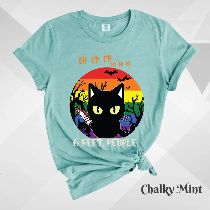 Feet People Halloween Cat T-Shirt