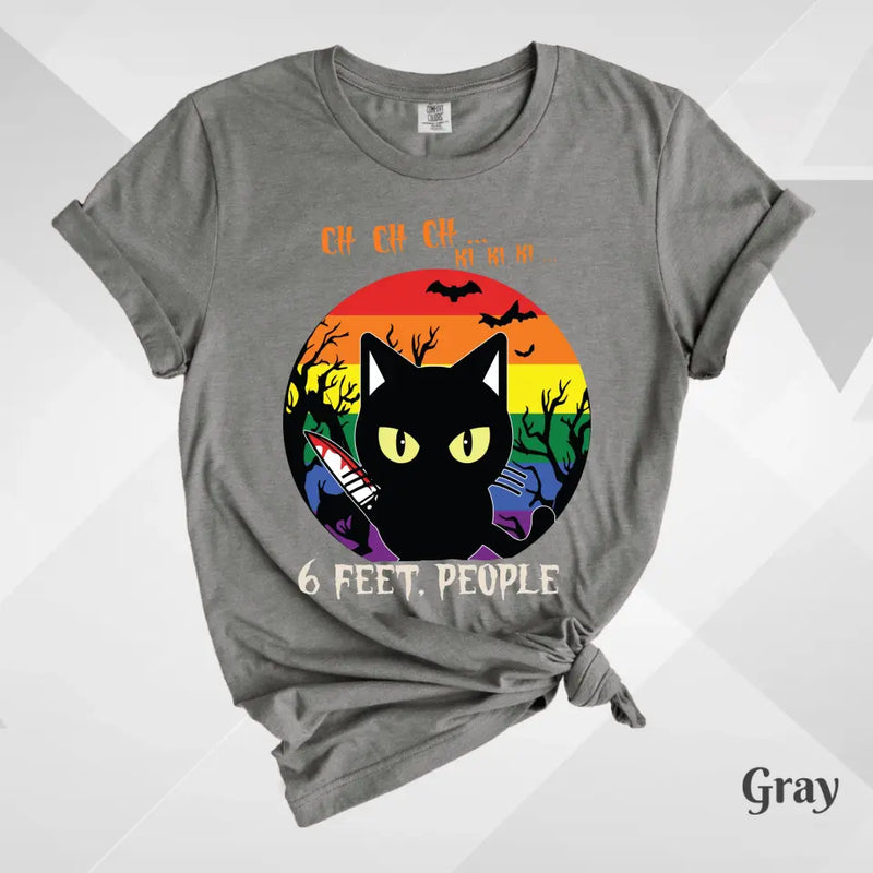 Feet People Halloween Cat T-Shirt