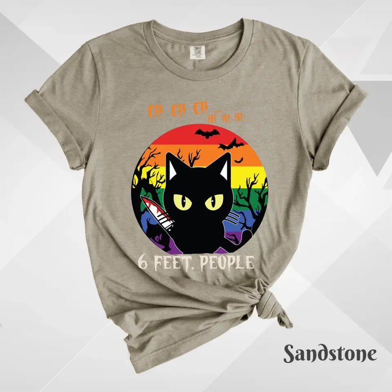 Feet People Halloween Cat T-Shirt