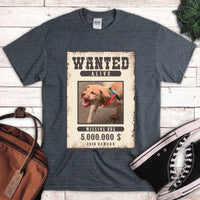 Missing Dog Reward Wanted Alive T-Shirt