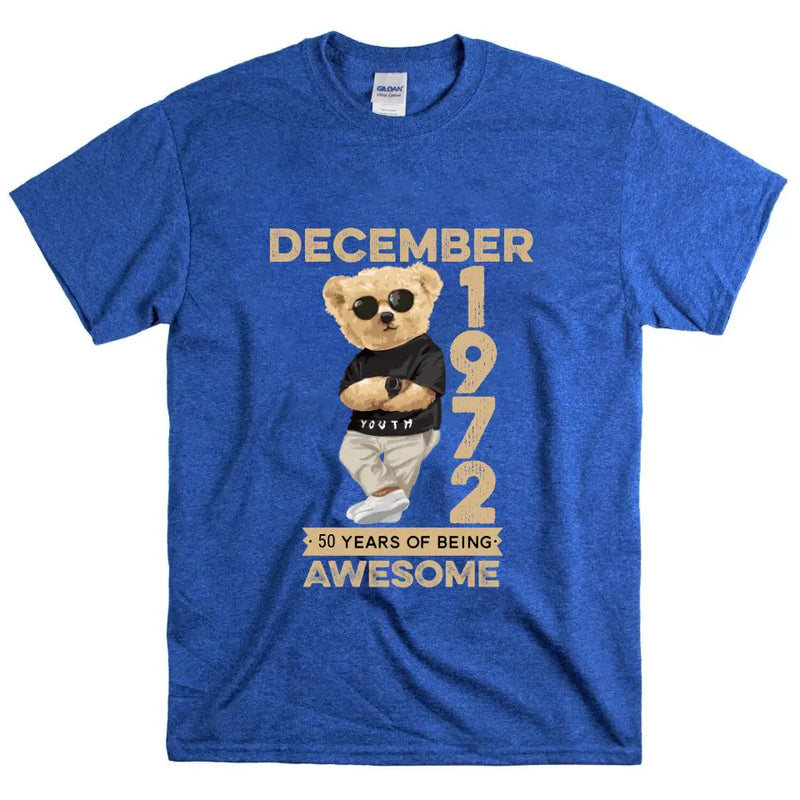 T-Shirt Birthday Bear Nam & Year Custom