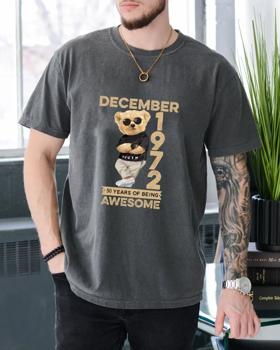 T-Shirt Birthday Bear Nam & Year Custom