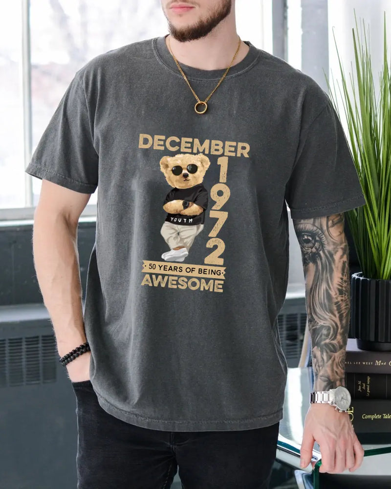 T-Shirt Birthday Bear Nam & Year Custom
