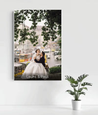 Custom Canvas Upload Photo & Text, Personalized Canvas From Photo, Canvas Print, Wedding Anniversary, Gift for Him, Gift for Couple