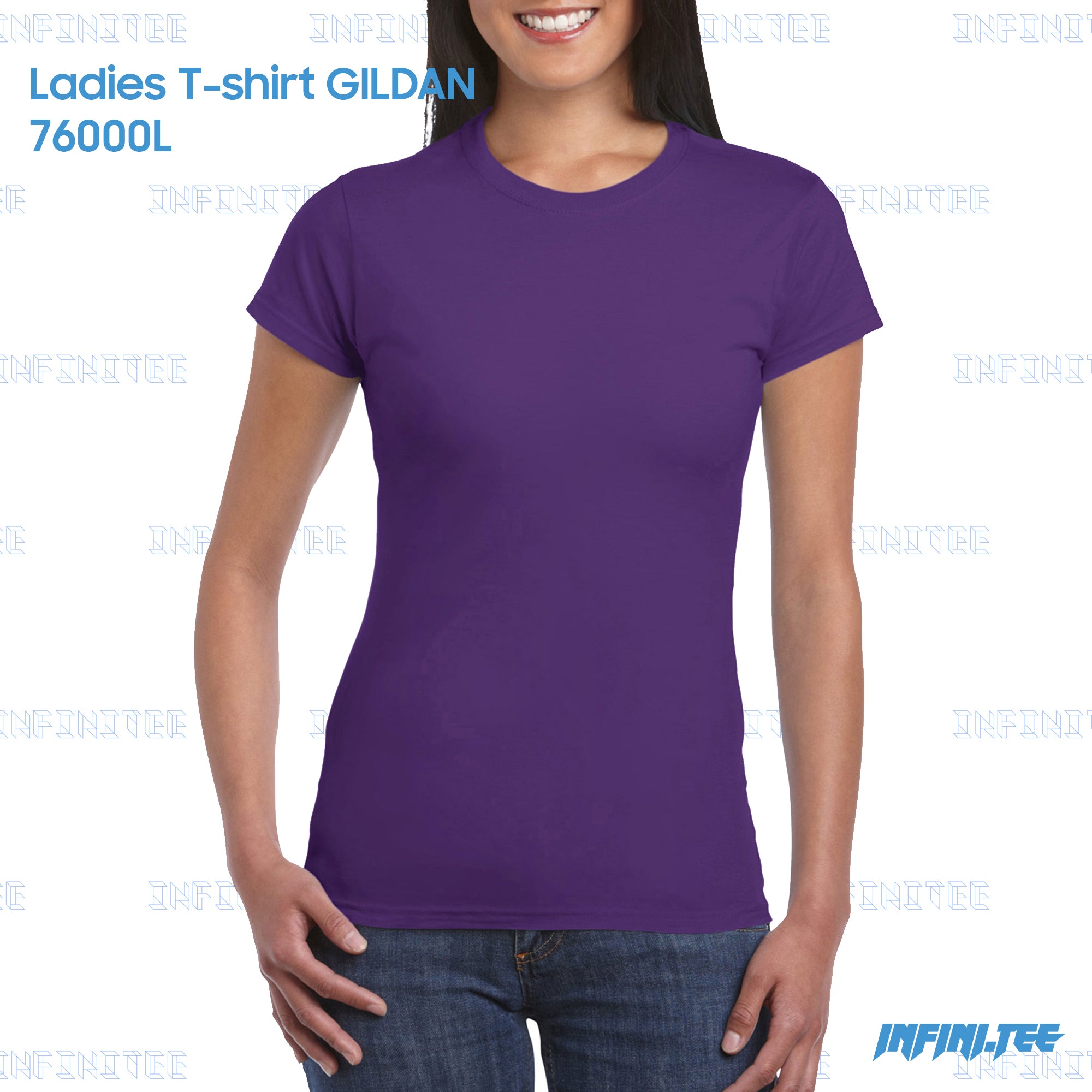 Ladies T-shirt 76000L GILDAN - PURPLE