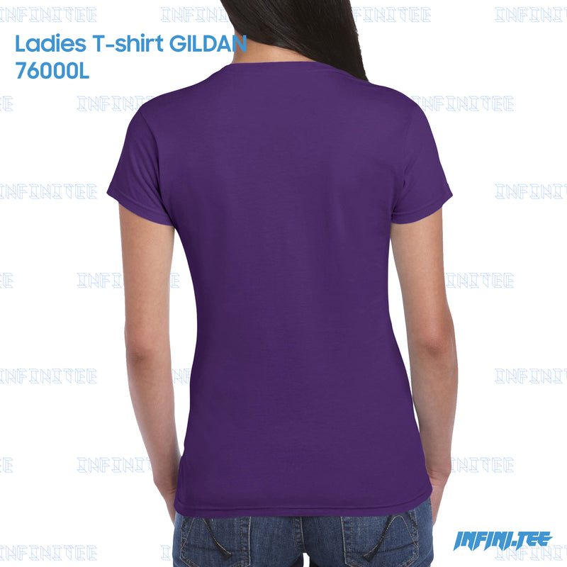 Ladies T-shirt 76000L GILDAN - PURPLE