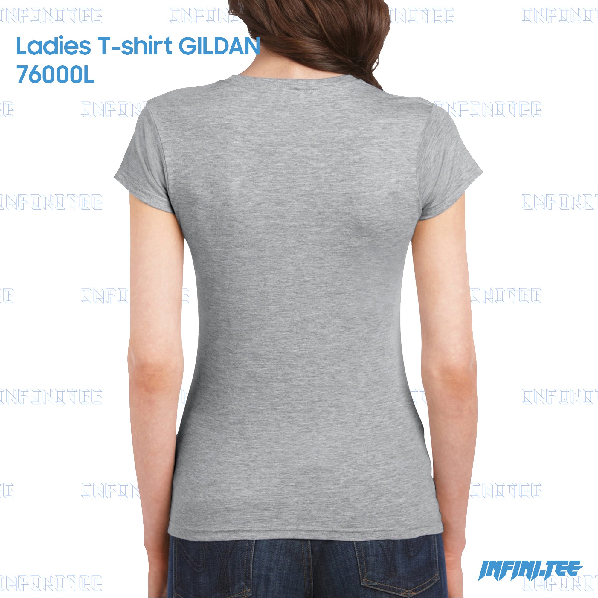 Ladies T-shirt 76000L GILDAN - SP GREY