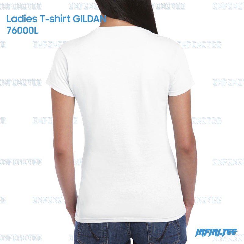 Ladies T-shirt 76000L GILDAN - WHITE
