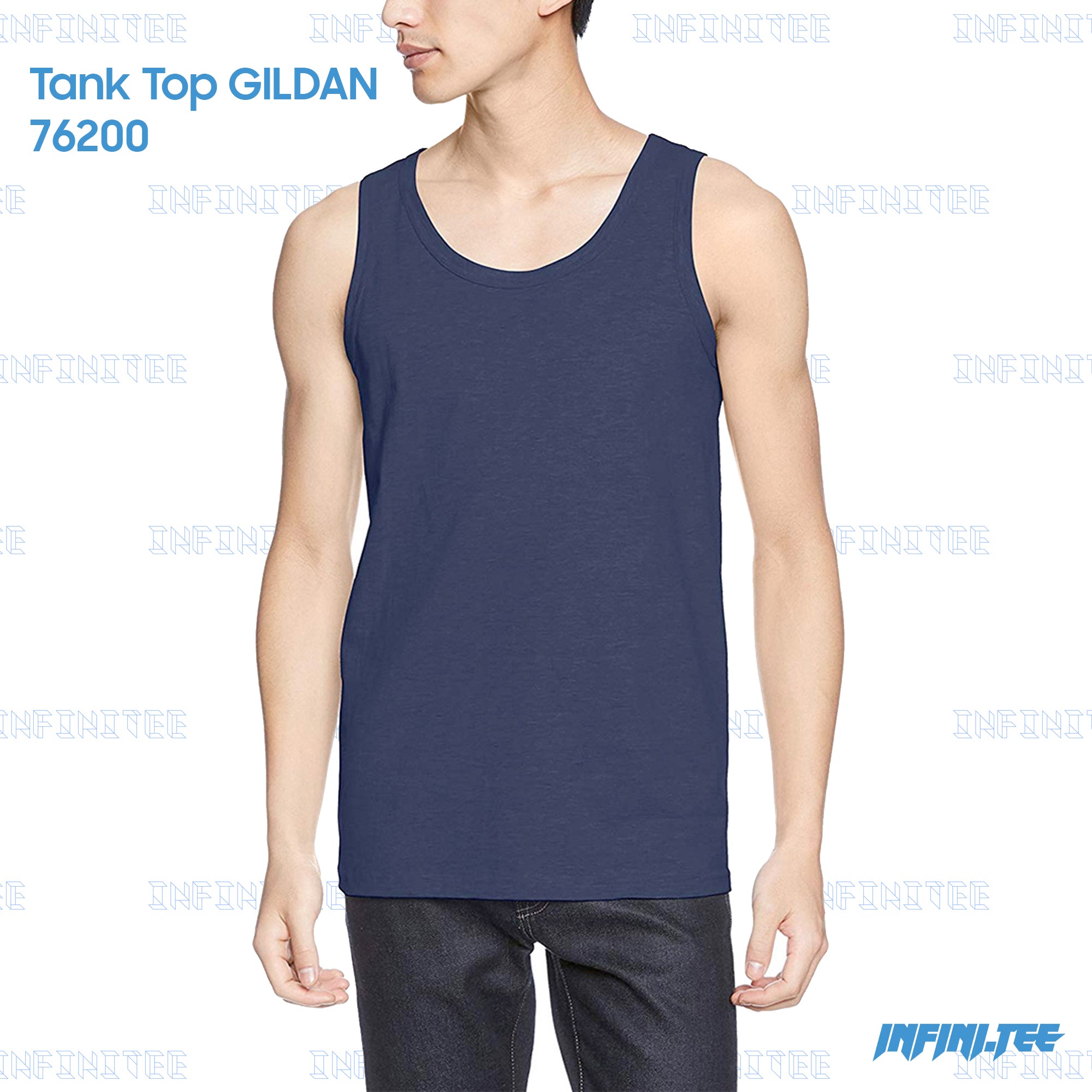 TANK TOP 76200 GILDAN - NAVY