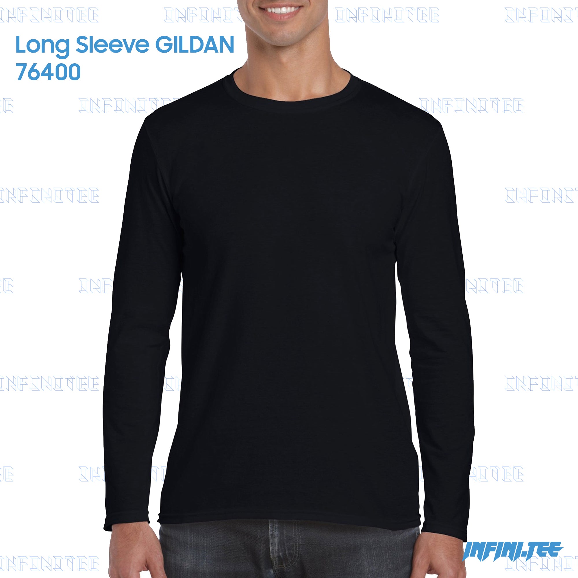 LONG SLEEVE 76400 GILDAN - BLACK