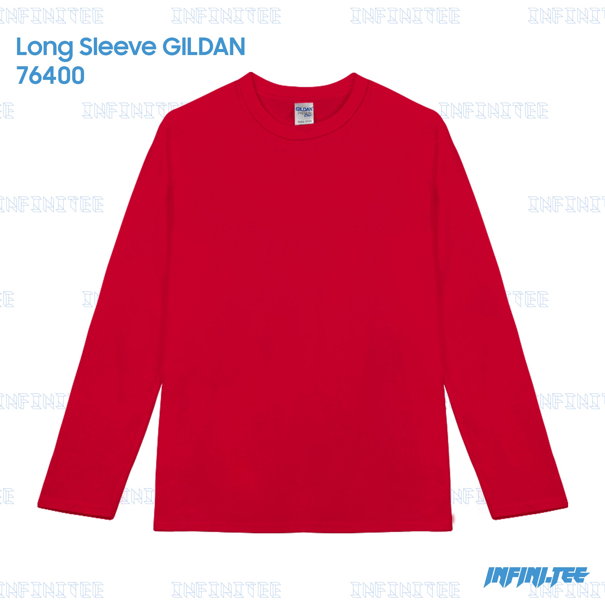 LONG SLEEVE 76400 GILDAN - RED