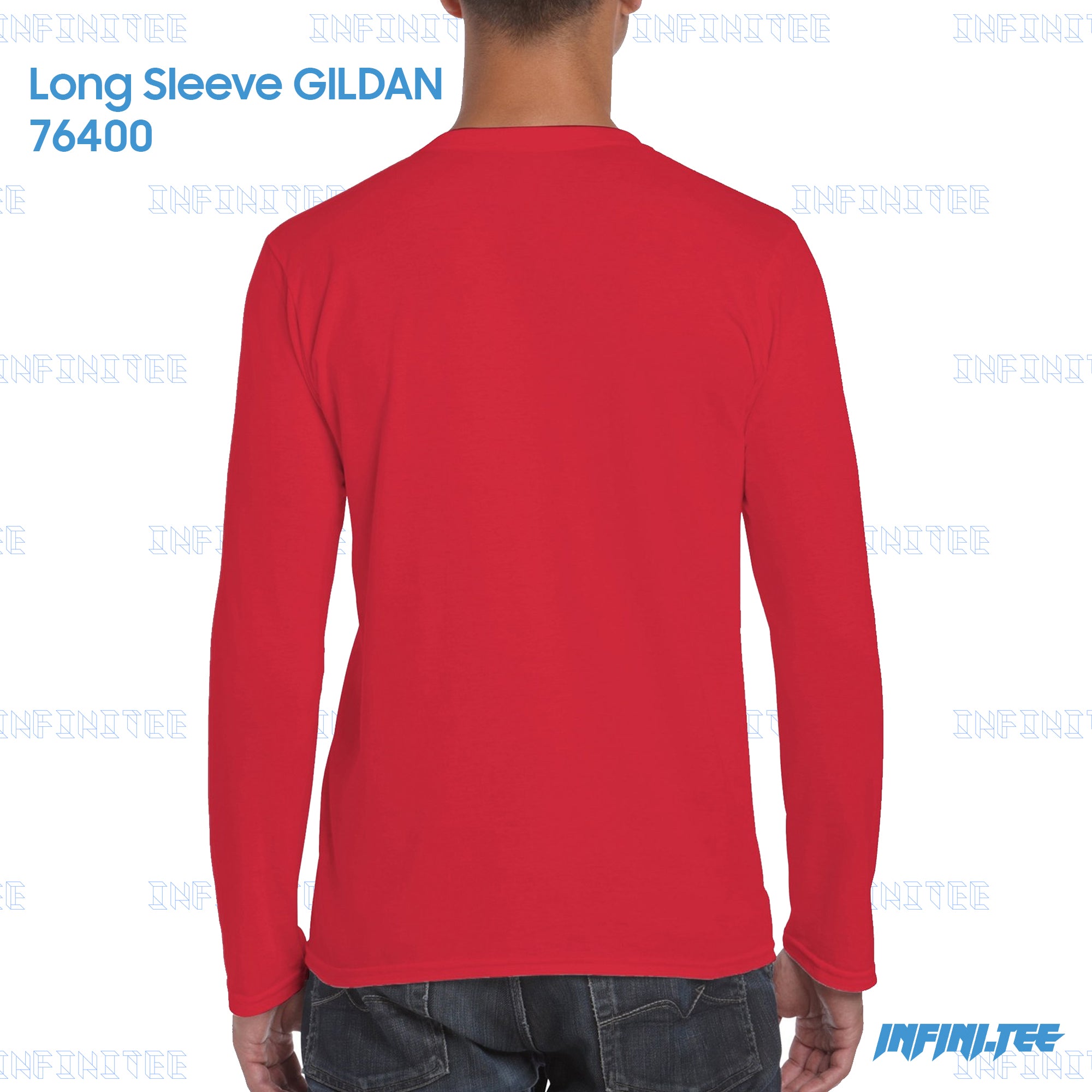 LONG SLEEVE 76400 GILDAN - RED