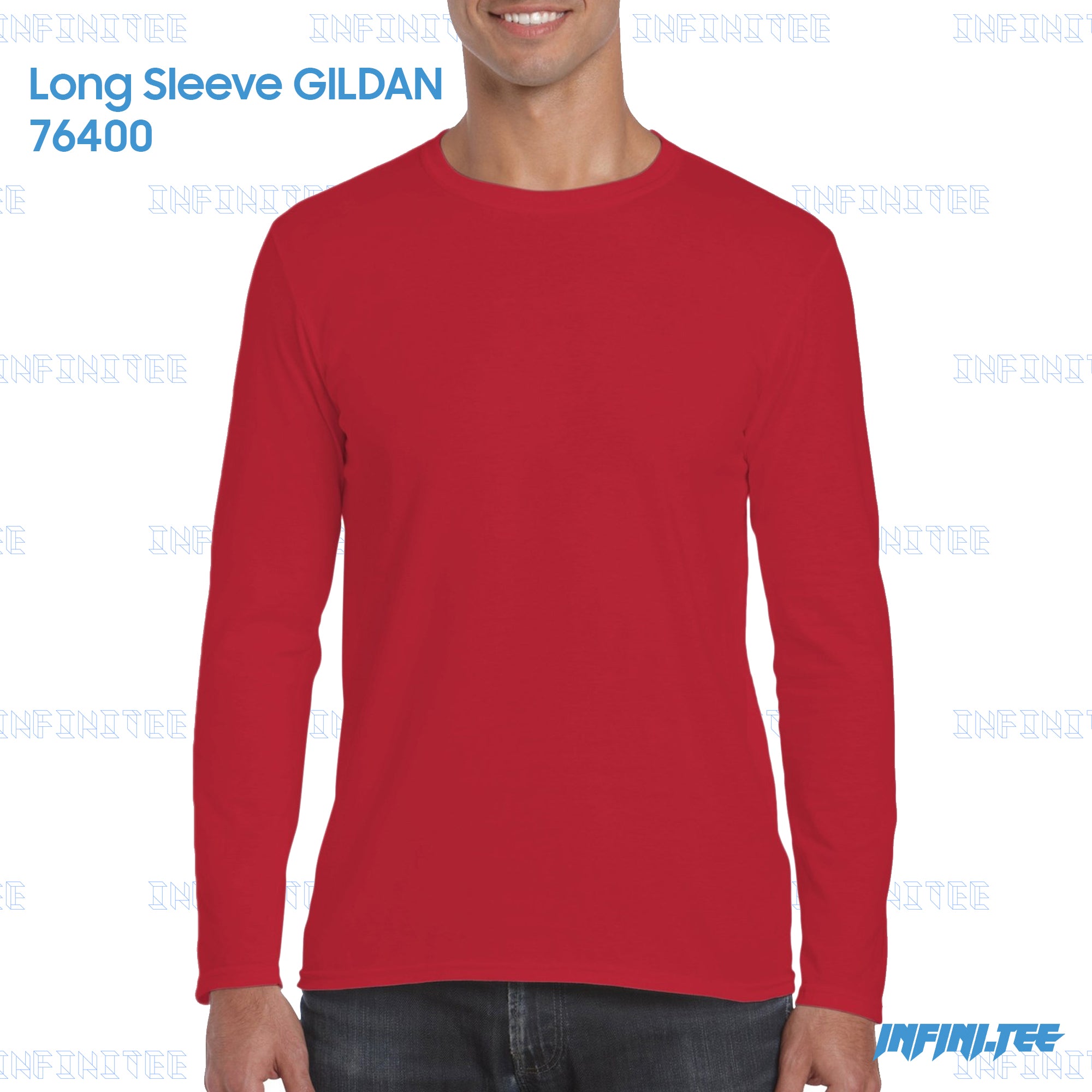 LONG SLEEVE 76400 GILDAN - RED