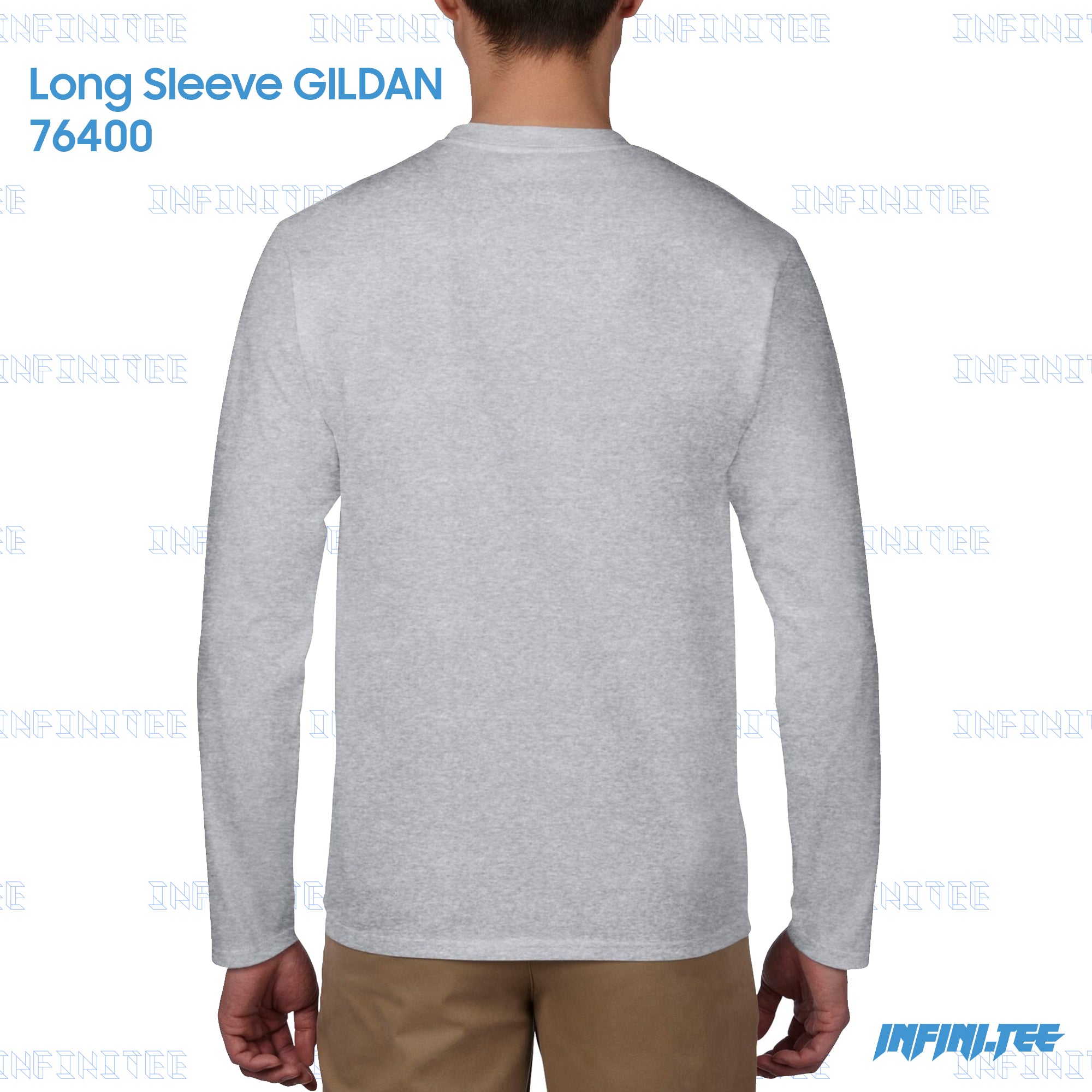 LONG SLEEVE 76400 GILDAN - SPORT GREY