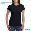 Ladies T-shirt 76000L GILDAN - BLACK