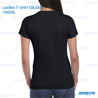 Ladies T-shirt 76000L GILDAN - BLACK
