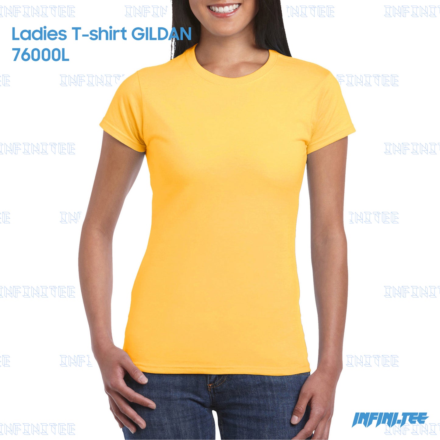 Ladies T-shirt 76000L GILDAN - GOLD