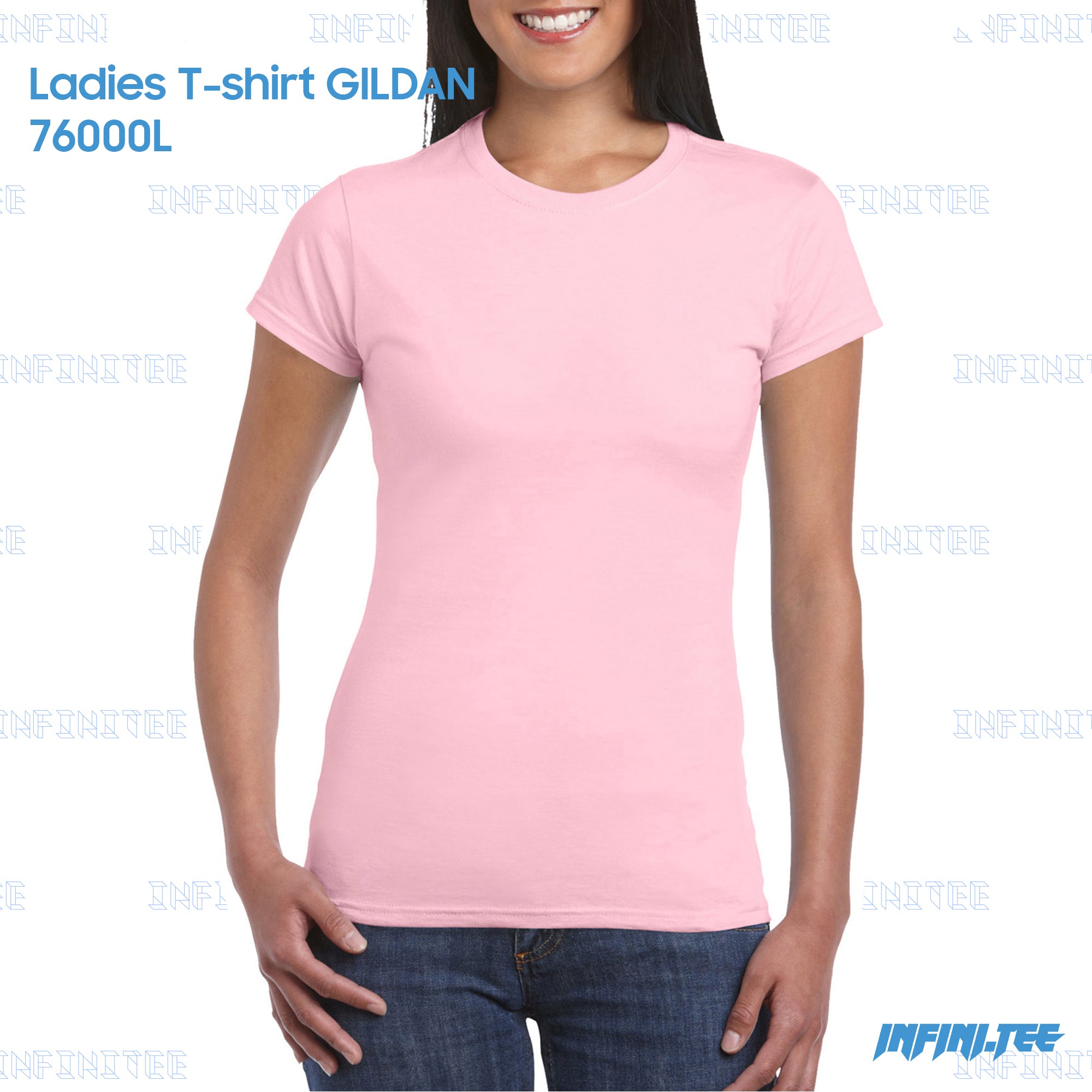 Ladies T-shirt 76000L GILDAN - LIGHT PINK